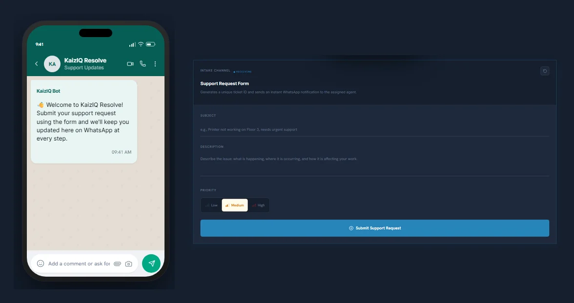 KaizIQ Resolve product screenshot